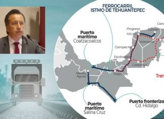 Anuncia el gobernador Cuitláhuac García Jiménez, el tren Maya tendrá conexión desde Coatzacoalcos