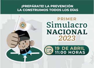 Convoca Gobierno al Primer Simulacro Nacional 2023, este miércoles