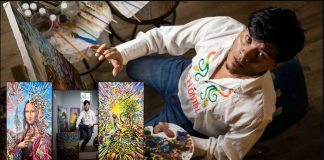 Vea esta pintura de artista surrealista indígena mexicano en vivo en Dallas