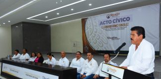 Conduce primaria Huizotate Acto cívico