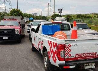 Atención a fuga de gas LP en Nanchital