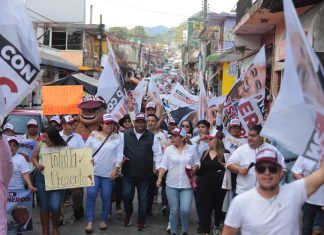 Con caminata ciudadana, arropan en Huatusco a Eric Cisneros para ganar la Defensa de la 4T en Veracruz