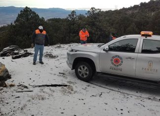Confirma alcalde caída de nieve en el Cofre de Perote