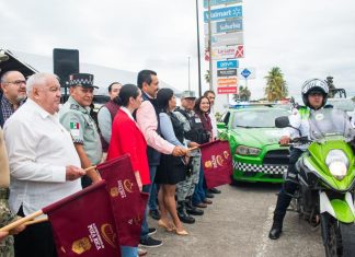 Autoridades refuerzan seguridad para fiestas decembrinas, en Poza Rica