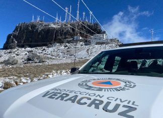Coordina PC operativo por nevada en el Cofre de Perote