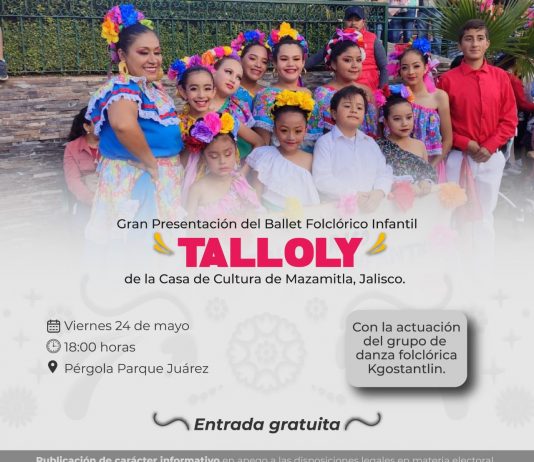Ballet Folclórico Infantil Tlalloly se presentará en Poza Rica
