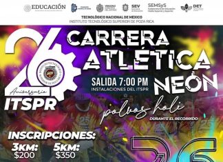 Tecnológico de Poza Rica anuncia Carrera Atlética 26 Aniversario, en distancias de 3 y 5k