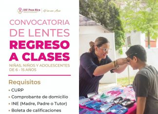 DIF EXTIENDE CONVOCATORIA DE LENTES GRATUITOS PARA EL REGRESO A CLASES.