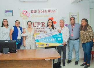 DIF POZA RICA RECIBE MÁS DE 411MIL PESOS PARA EQUIPAMIENTO DE UBR.