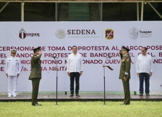 Respalda Veracruz coordinación con fuerzas federales; recibe nuevo mando militar