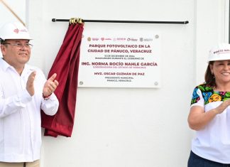 Supervisa gobernadora Rocío Nahle García planta solar de Pánuco