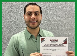 Miguel Guerra se registra para el proceso interno de Morena.