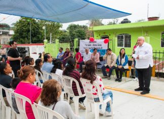 Mejoran colonias y escuelas con obras públicas en Poza Rica