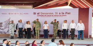 Poza Rica dice “Sí al Desarme, Sí a la Paz”