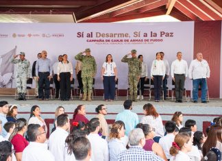 Poza Rica dice “Sí al Desarme, Sí a la Paz”