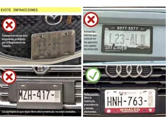 Portaplacas en la CDMX: ¿Cuáles están permitidos y cuáles pueden causarte una multa?