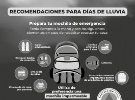 PC Poza Rica emite recomendaciones por lluvias