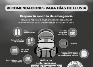 PC Poza Rica emite recomendaciones por lluvias