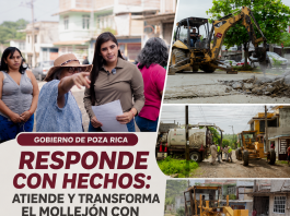 GOBIERNO DE POZA RICA RESPONDE CON HECHOS: ATIENDE Y TRANSFORMA EL MOLLEJÓN CON ATENCIÓN DIRECTA