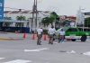 Tránsito del Estado refuerza la seguridad vial con trabajos de balizamiento en Coatzintla