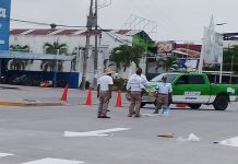 Tránsito del Estado refuerza la seguridad vial con trabajos de balizamiento en Coatzintla