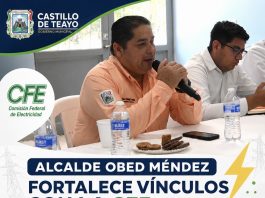 ALCALDE OBED MÉNDEZ FORTALECE VÍNCULOS CON LA CFE PARA MEJORAR LA ATENCIÓN A LAS COMUNIDADES