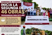 Gobierno de Tuxpan inicia la segunda de 46 obras programadas para este año