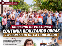 GOBIERNO DE POZA RICA CONTINÚA REALIZANDO OBRAS EN BENEFICIO DE LA POBLACIÓN