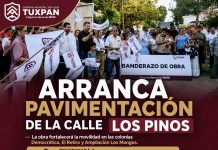 Arranca pavimentación de la calle Los Pinos; beneficiará a 2 mil personas