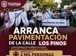 Arranca pavimentación de la calle Los Pinos; beneficiará a 2 mil personas