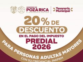 GOBIERNO DE POZA RICA OTORGA 20% DE DESCUENTO EN EL PAGO DEL IMPUESTO PREDIAL A PERSONAS ADULTAS MAYORES
