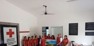 CRUZ ROJA MEXICANA DELEGACIÓN POZA RICA RECIBE DONATIVO DEL PROGRAMA CAMBIO X CAMBIO DE TIENDAS OXXO