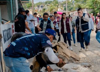 GOBIERNO DE POZA RICA LLEVA A CABO JORNADA DE DESCACHARRIZACIÓN EN LA COLONIA VICENTE HERRERA