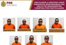 VINCULAN A PROCESO A SIETE PERSONAS POR DESAPARICIÓN COMETIDA POR PARTICULARES EN POZA RICA