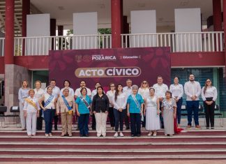 REALIZAN ACTO CÍVICO CON CLUBES DE INAPAM