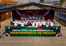 Poza Rica conmemora el 216 aniversario de la Independencia de México con desfile cívico