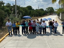 AYUNTAMIENTO DE CASTILLO DE TEAYO ENTREGA OBRA DE PAVIMENTACIÓN EN EL NARANJAL
