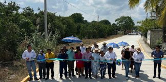 AYUNTAMIENTO DE CASTILLO DE TEAYO ENTREGA OBRA DE PAVIMENTACIÓN EN EL NARANJAL