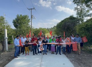 GOBIERNO DE TIHUATLÁN ENTREGA NUEVA RAMPA DE CONCRETO HIDRÁULICO EN OCOTEPEC