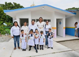 OBED MÉNDEZ ENTREGA NUEVOS SANITARIOS EN EL JARDÍN DE NIÑOS “ANA MARÍA URRUTIA”