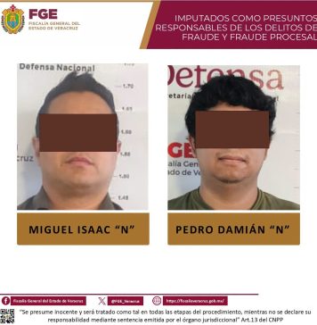DETIENEN A DOS PRESUNTOS IMPLICADOS EN EL DENOMINADO “CÁRTEL INMOBILIARIO” DE VERACRUZ