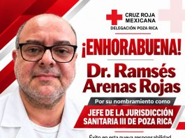 RAMSÉS ARENAS ROJAS, NUEVO JEFE DE LA JURISDICCIÓN SANITARIA III DE POZA RICA