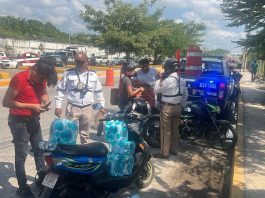 TRÁNSITO ESTATAL REFUERZA OPERATIVOS DE SEGURIDAD VIAL EN POZA RICA; 18 MOTOCICLETAS FUERON REMITIDAS AL CORRALÓN